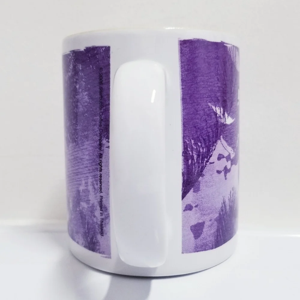 Starbucks Samui Thailand 14oz Coffee Mug Purple